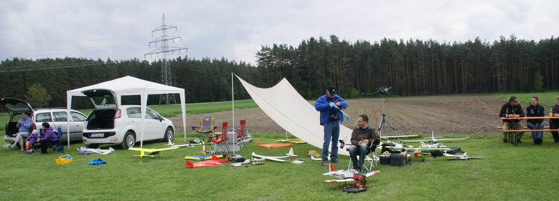 Beim Anfliegen waren jede Menge neuer und bekannter Modelle zu sehen